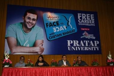 Pratap University Jaipur Career Counselling with Chetan Bhagat photo 5